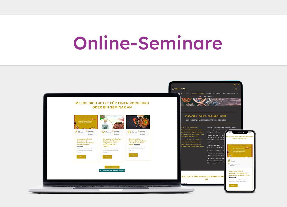Kraftpunkt Online Seminare markoon werbeagentur